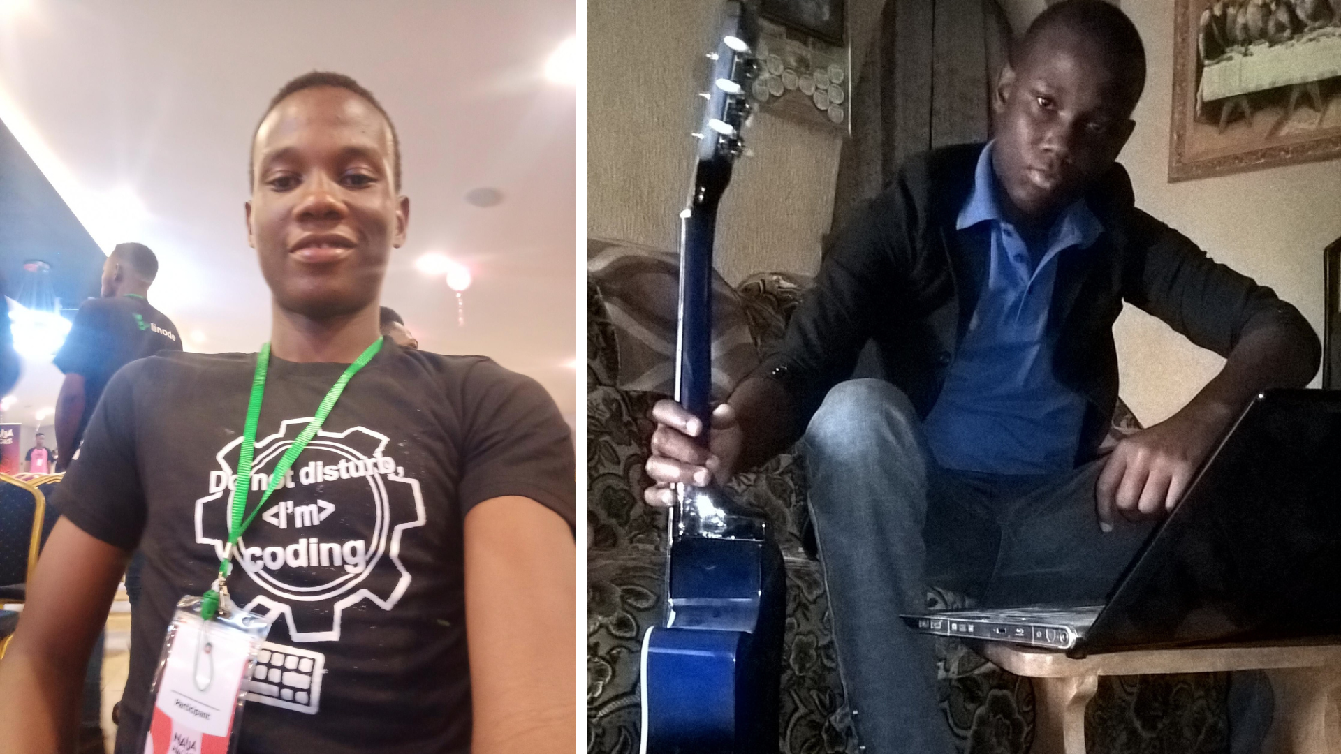 Picture throwback of Israel Adetunji in Nigeria chasing his dreams